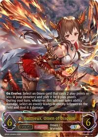 Galmieux, Omen of Disdain (U) - BP05: Omens Eternal - Shadowverse: Evolve card