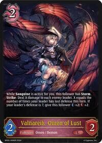 Valnareik, Omen of Lust - BP05: Omens Eternal - Shadowverse: Evolve card