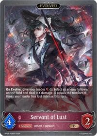 Servant of Lust (Evolved) - P38EN (Foil) - BP05: Omens Eternal - Shadowverse: Evolve card