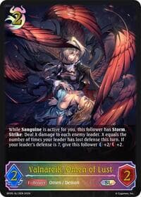 Valnareik, Omen of Lust (SL) - BP05: Omens Eternal - Shadowverse: Evolve card