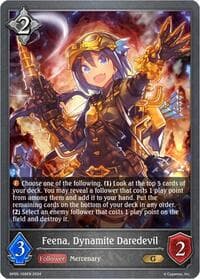 Feena, Dynamite Daredevil - BP05: Omens Eternal - Shadowverse: Evolve card