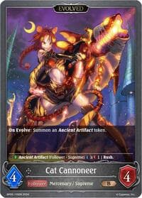 Cat Cannoneer (Evolved) - BP05: Omens Eternal - Shadowverse: Evolve card