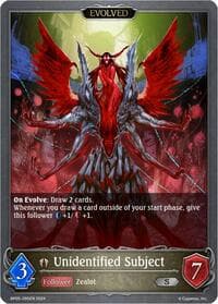Unidentified Subject (Evolved) - BP05: Omens Eternal - Shadowverse: Evolve card