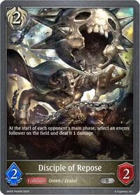 Disciple of Repose - P44 (Foil) - BP05: Omens Eternal - Shadowverse: Evolve card