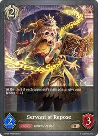 Servant of Repose - P45 (Foil) - BP05: Omens Eternal - Shadowverse: Evolve card