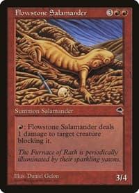 Flowstone Salamander - Tempest - Magic: The Gathering card