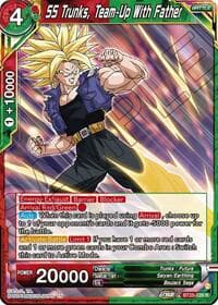 SS Trunks, Team-Up With Father - Legend of the Dragon Balls - Dragon Ball Super: Masters card