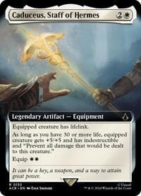 Caduceus, Staff of Hermes (Extended Art) - Universes Beyond: Assassin's Creed - Magic: The Gathering card