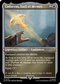 Caduceus, Staff of Hermes (Foil Etched) - Universes Beyond: Assassin's Creed - Magic: The Gathering card