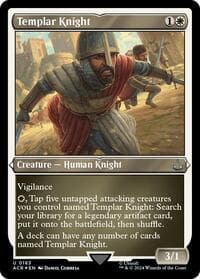 Templar Knight (Foil Etched) - Universes Beyond: Assassin's Creed - Magic: The Gathering card