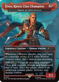 Eivor, Raven Clan Champion - Najeela, the Blade-Blossom - Secret Lair Drop Series - Magic: The Gathering card