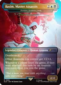 Basim, Master Assassin - Ramses, Assassin Lord (Rainbow Foil) - Secret Lair Drop Series - Magic: The Gathering card