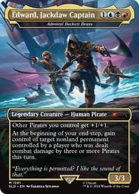 Edward, Jackdaw Captain - Admiral Beckett Brass - Secret Lair Drop Series - Magic: The Gathering card