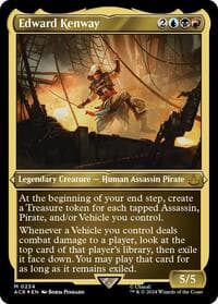Edward Kenway (Foil Etched) - Universes Beyond: Assassin's Creed - Magic: The Gathering card