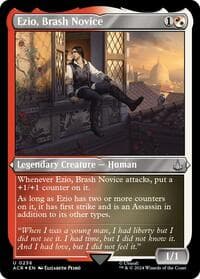 Ezio, Brash Novice (Foil Etched) - Universes Beyond: Assassin's Creed - Magic: The Gathering card