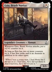 Ezio, Brash Novice - Universes Beyond: Assassin's Creed - Magic: The Gathering card