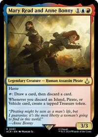 Mary Read and Anne Bonny - Universes Beyond: Assassin's Creed - Magic: The Gathering card