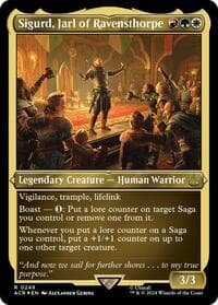 Sigurd, Jarl of Ravensthorpe (Foil Etched) - Universes Beyond: Assassin's Creed - Magic: The Gathering card