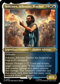 Sokrates, Athenian Teacher (Foil Etched) - Universes Beyond: Assassin's Creed - Magic: The Gathering card