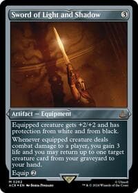 Sword of Light and Shadow (Foil Etched) - Universes Beyond: Assassin's Creed - Magic: The Gathering card