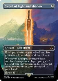 Sword of Light and Shadow (Borderless) - Universes Beyond: Assassin's Creed - Magic: The Gathering card