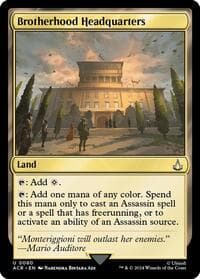 Brotherhood Headquarters - Universes Beyond: Assassin's Creed - Magic: The Gathering card