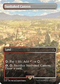 Sunbaked Canyon (Borderless) - Universes Beyond: Assassin's Creed - Magic: The Gathering card