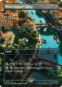 Waterlogged Grove (Borderless) - Universes Beyond: Assassin's Creed - Magic: The Gathering card