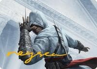 Altair Ibn-La'Ahad Art Card (Gold-Stamped Signature) - Art Series: Universes Beyond: Assassin's Creed - Magic: The Gathering card