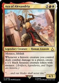 Aya of Alexandria - Universes Beyond: Assassin's Creed - Magic: The Gathering card