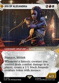 Aya of Alexandria (Showcase) - Universes Beyond: Assassin's Creed - Magic: The Gathering card