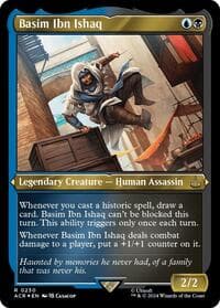 Basim Ibn Ishaq (Foil Etched) - Universes Beyond: Assassin's Creed - Magic: The Gathering card