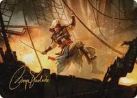 Edward Kenway Art Card (Gold-Stamped Signature) - Art Series: Universes Beyond: Assassin's Creed - Magic: The Gathering card