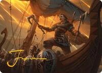 Eivor, Battle-Ready Art Card (Gold-Stamped Signature) - Art Series: Universes Beyond: Assassin's Creed - Magic: The Gathering card