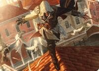 Ezio, Blade of Vengeance Art Card - Art Series: Universes Beyond: Assassin's Creed - Magic: The Gathering card