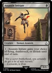 Assassin Initiate - Universes Beyond: Assassin's Creed - Magic: The Gathering card