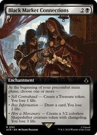 Black Market Connections (Extended Art) - Universes Beyond: Assassin's Creed - Magic: The Gathering card