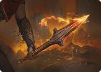 The Spear of Leonidas Art Card - Art Series: Universes Beyond: Assassin's Creed - Magic: The Gathering card
