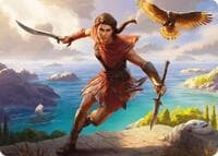 Kassandra, Eagle Bearer Art Card - Art Series: Universes Beyond: Assassin's Creed - Magic: The Gathering card