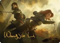 Mary Read and Anne Bonny Art Card (Gold-Stamped Signature) - Art Series: Universes Beyond: Assassin's Creed - Magic: The Gathering card