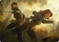 Mary Read and Anne Bonny Art Card - Art Series: Universes Beyond: Assassin's Creed - Magic: The Gathering card