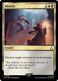 Mortify - Universes Beyond: Assassin's Creed - Magic: The Gathering card