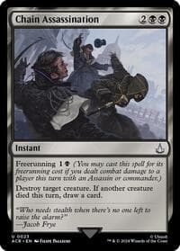 Chain Assassination - Universes Beyond: Assassin's Creed - Magic: The Gathering card