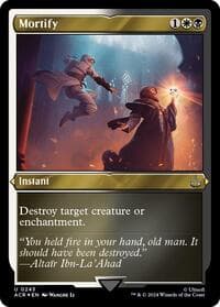 Mortify (Foil Etched) - Universes Beyond: Assassin's Creed - Magic: The Gathering card