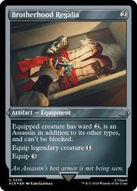 Brotherhood Regalia (Foil Etched) - Universes Beyond: Assassin's Creed - Magic: The Gathering card