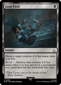 Fatal Push - Universes Beyond: Assassin's Creed - Magic: The Gathering card