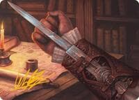 Hidden Blade Art Card (Gold-Stamped Signature) - Art Series: Universes Beyond: Assassin's Creed - Magic: The Gathering card