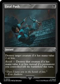 Fatal Push (Foil Etched) - Universes Beyond: Assassin's Creed - Magic: The Gathering card