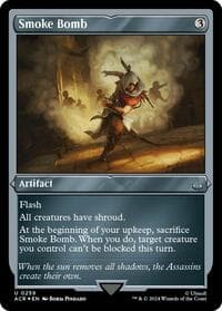 Smoke Bomb (Foil Etched) - Universes Beyond: Assassin's Creed - Magic: The Gathering card