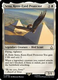 Senu, Keen-Eyed Protector - Universes Beyond: Assassin's Creed - Magic: The Gathering card
